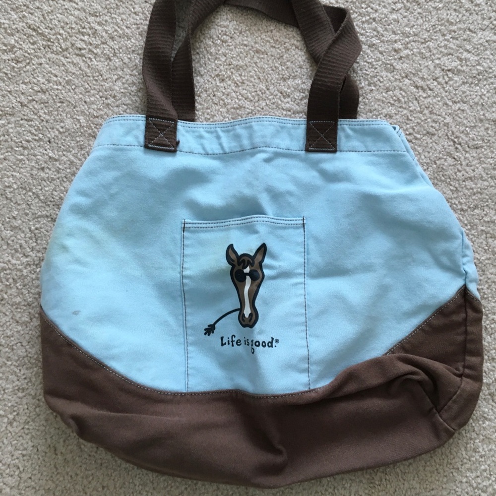 Life is good tote horse design